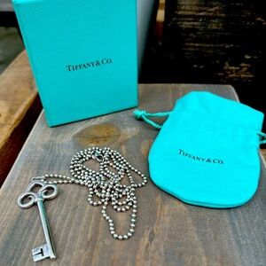 Tiffany & Co. Silver Key Necklace